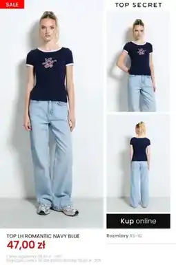 Top Secret Top damski Top Secret LH Romantic Navy Blue oferta