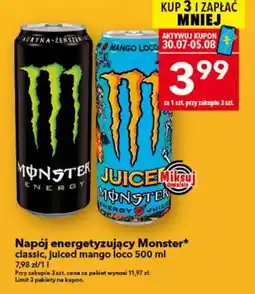 Lewiatan Napój energetyzujący Monster* classic, juiced mango loco oferta