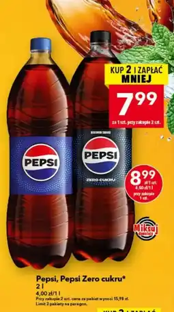 Lewiatan Pepsi, Pepsi Zero cukru* oferta