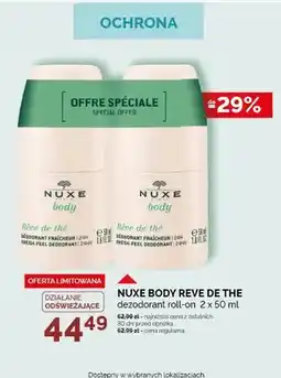 Ziko Dermo Dezodorant roll-on Nuxe Body Rêve de thé 2-pak oferta