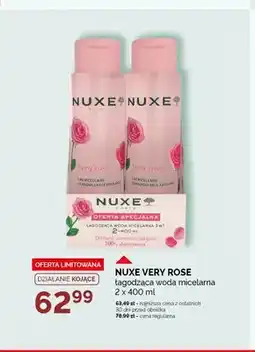 Ziko Dermo Łagodząca woda micelarna Nuxe Very Rose 2-pak oferta