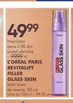 SuperPharm Lekki krem do twarzy L'Oréal Paris Revitalift Filler Glass Skin oferta