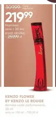 SuperPharm Woda perfumowana damska Kenzo Flower by Kenzo Le Rouge oferta