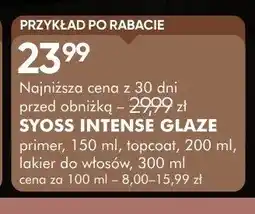 SuperPharm Topcoat do włosów Syoss Intense Glaze oferta