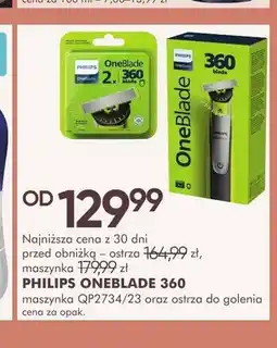 SuperPharm Ostrza do golenia Philips OneBlade 360 2-pak oferta