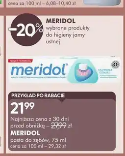 SuperPharm Pasta do zębów Meridol Ochrona Dziąseł oferta