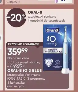 SuperPharm Szczoteczka elektryczna Oral-B iO Series 3 Blue oferta