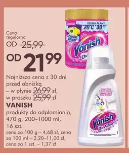 SuperPharm Proszek do odplamiania Vanish Oxi Action oferta