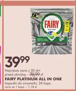 SuperPharm Kapsułki do zmywarki Fairy Platinum All in One oferta