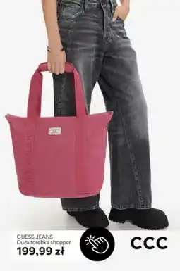 CCC Duża torebka shopper Guess Jeans oferta