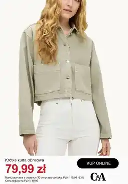 C&A Krótka kurtka dżinsowa C&A oferta