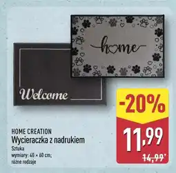 ALDI Wycieraczka z nadrukiem HOME CREATION oferta