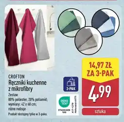 ALDI Ręczniki kuchenne z mikrofibry Crofton oferta