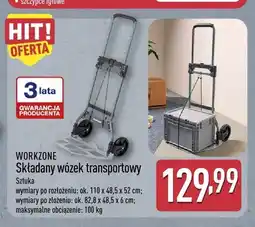 ALDI Składany wózek transportowy Workzone oferta