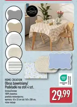ALDI Obrus bawełniany Home Creation oferta