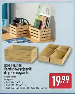 ALDI Bambusowy pojemnik do przechowywania Home Creation 30x21x12 cm oferta