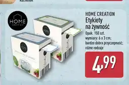 ALDI Etykiety na żywność Home Creation oferta