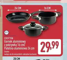 ALDI Patelnia aluminiowa Crofton 24 cm oferta