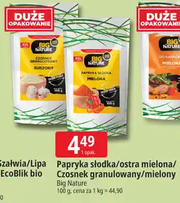 E.Leclerc Papryka słodka/ostra mielona/Czosnek granulowany/mielony Big Nature oferta