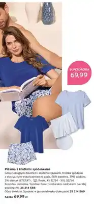 Tchibo Piżama z krótkimi spodenkami niebieska oferta