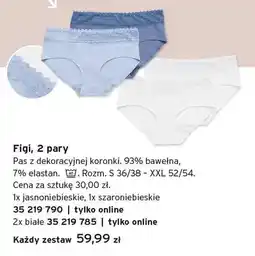 Tchibo Figi damskie Tchibo 2-pak z dekoracyjną koronką białe oferta