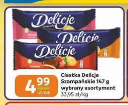 Społem Częstochowa Ciastka Delicje Szampańskie Wiśniowe oferta