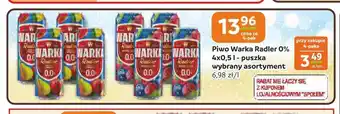 Społem Częstochowa Piwo bezalkoholowe Warka Radler 4-pak oferta