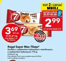Lewiatan Rogal 7Days Super Max Double z nadzieniem kakaowym i waniliowym oferta