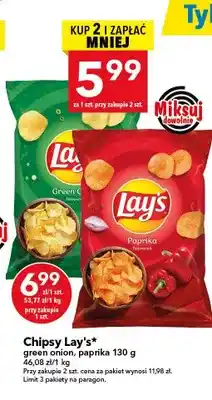 Lewiatan Chipsy Lay's Green Onion oferta