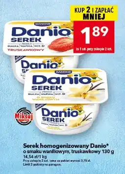 Lewiatan Serek homogenizowany Danio o smaku waniliowym oferta