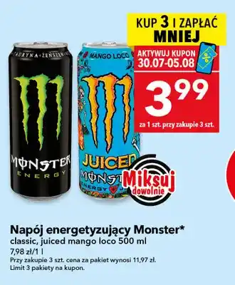 Lewiatan Napój energetyzujący Monster Juiced Mango Loco oferta