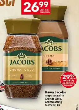 Lewiatan Kawa rozpuszczalna Jacobs Crema oferta