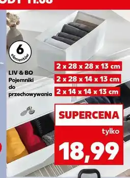 Kaufland Pojemniki do przechowywania Liv & Bo 6-pak oferta