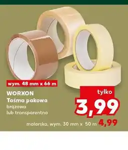 Kaufland Taśma pakowa WORXON brązowa 48mmx66 m oferta