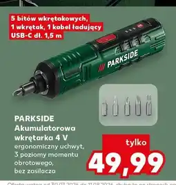 Kaufland Akumulatorowa wkrętarka Parkside 4V oferta