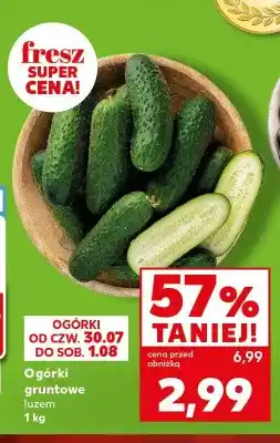 Kaufland Ogórki gruntowe luzem oferta