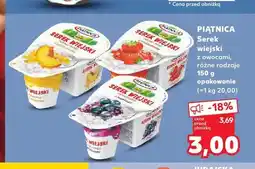 Kaufland Serek wiejski z truskawkami Piątnica oferta