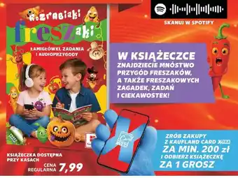 Kaufland Książeczka Rozrabiaki Freszaki Łamigłówki zadania i audioprzygody oferta