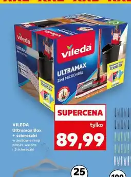Kaufland Mop płaski Vileda Ultramax Box + ściereczki oferta