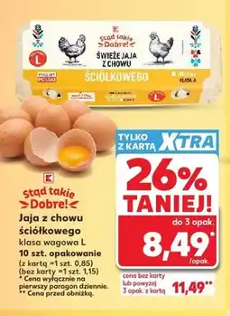 Kaufland Jaja z chowu ściółkowego klasa L Stąd takie Dobre! oferta