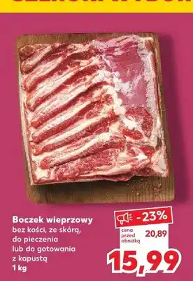 Kaufland Boczek wieprzowy bez kości ze skórą oferta