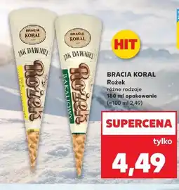 Kaufland Lody rożek Bracia Koral oferta