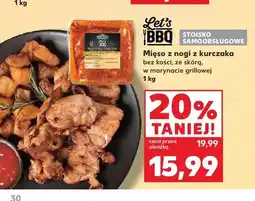 Kaufland Mięso z nogi z kurczaka bez kości ze skórą w marynacie grillowej Let's BBQ oferta