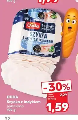 Kaufland Szynka z indykiem prasowana Duda oferta