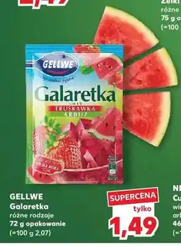 Kaufland Galaretka Gellwe smak arbuzowy oferta