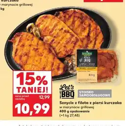 Kaufland Sznycle z fileta z piersi kurczaka w marynacie grillowej Let's BBQ oferta