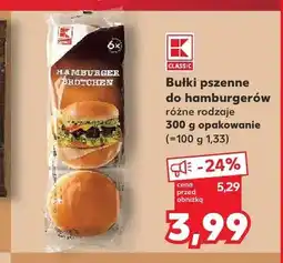 Kaufland Bułki pszenne do hamburgerów K-Classic oferta