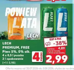Kaufland Piwo Lech Premium 4-pak oferta