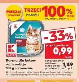 Kaufland Karma dla kotów K-Classic oferta
