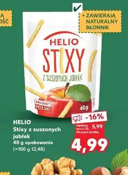 Kaufland Stixy z suszonych jabłek Helio oferta